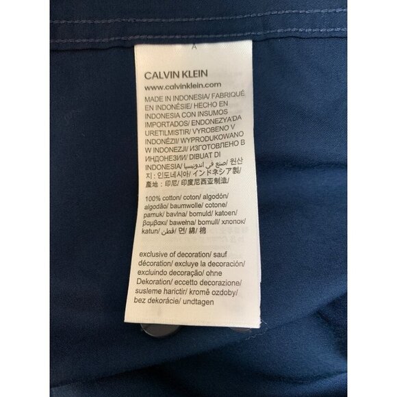 Calvin Klein Mens XL Blue Button-Down Shirt - Picture 5 of 5